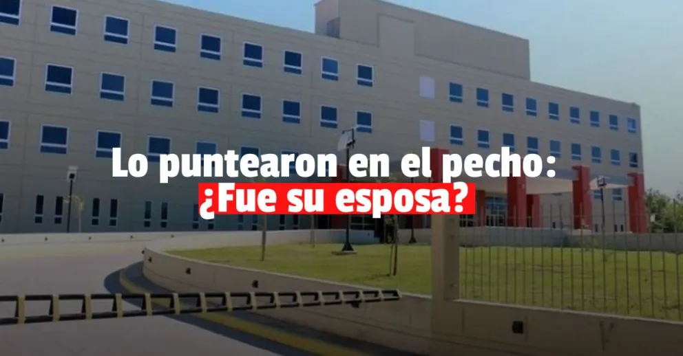 Denunció que su mujer le dio un puntazo en el pecho