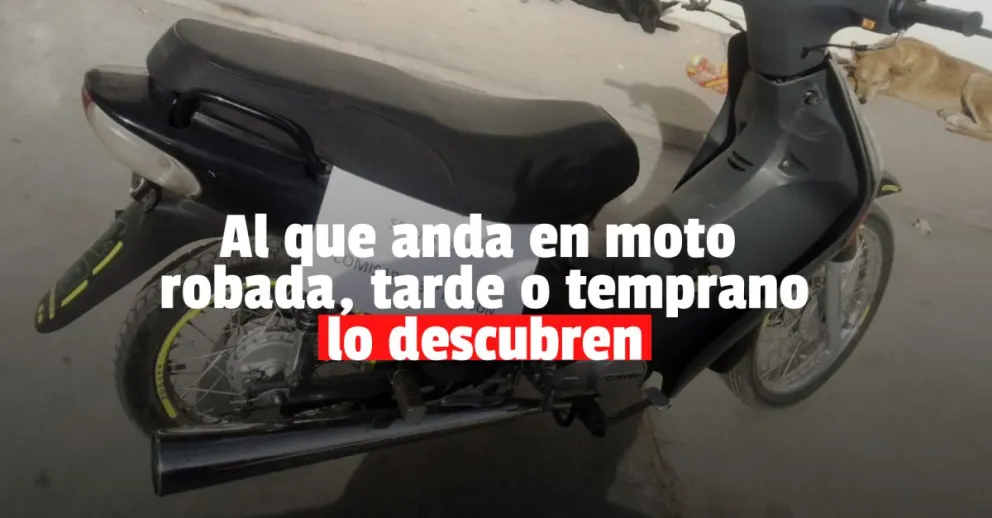 Iba en moto, lo paró la Policía y huyó: era robada 