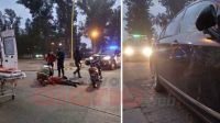 Violento choque en el parque Aguirre dejó una mujer hospitalizada [VIDEO]