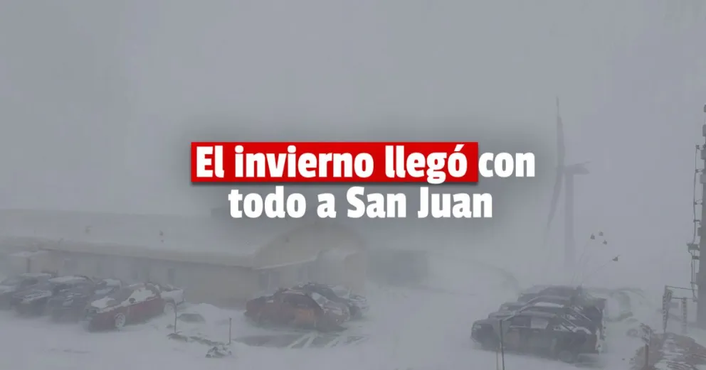 Veladero amaneció tapado de nieve y con temperaturas extremas