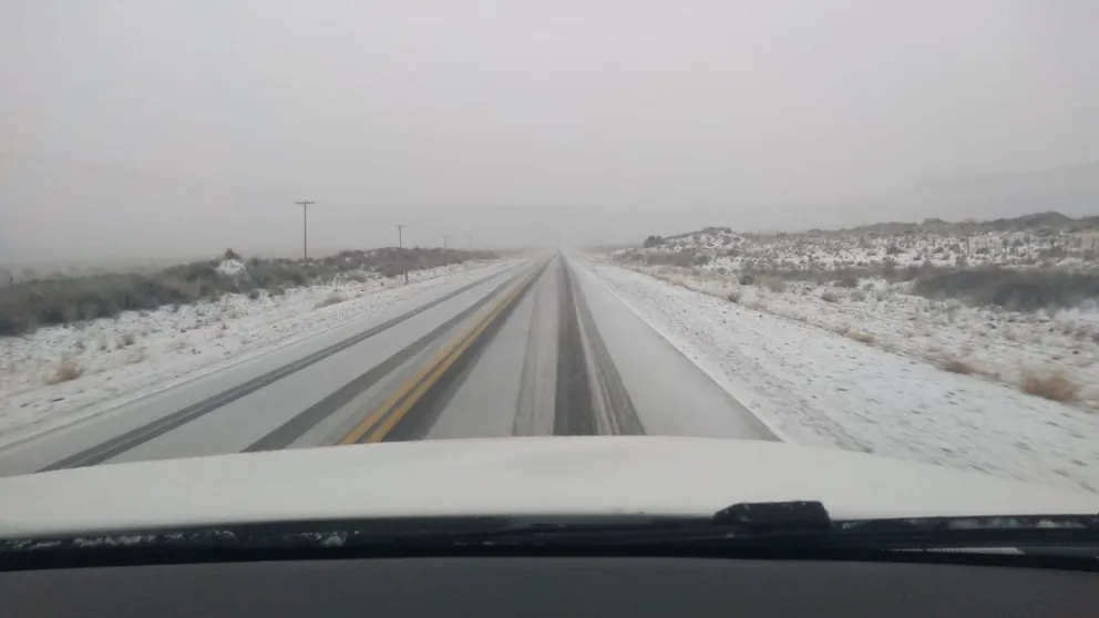 La ola polar trajo leves nevadas en la región
