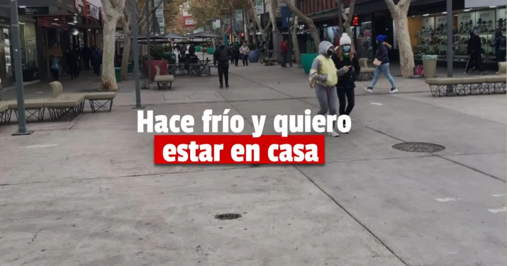 El comercio de la provincia tuvo poca concurrencia de gente por las bajas temperaturas