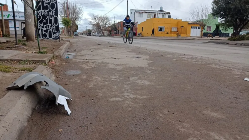 El accidente nuestro de cada día ocurrió en la transitada avenida Guido