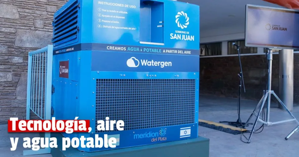 Se puso en funcionamiento la primera máquina generadora de agua potable