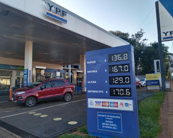 YPF aumentó entre un 11 y 16 % los productos en Iguazú