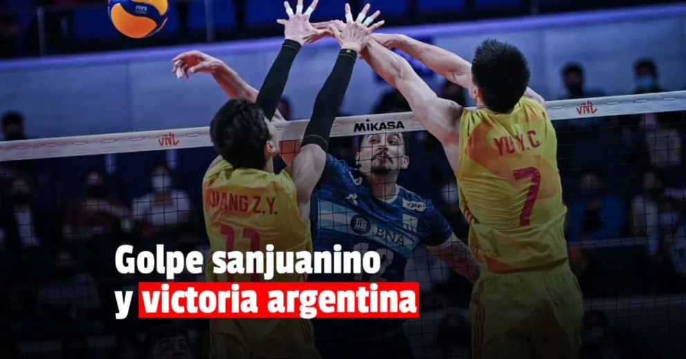 VNL: Argentina volvió a encontrarse con el triunfo frente a China