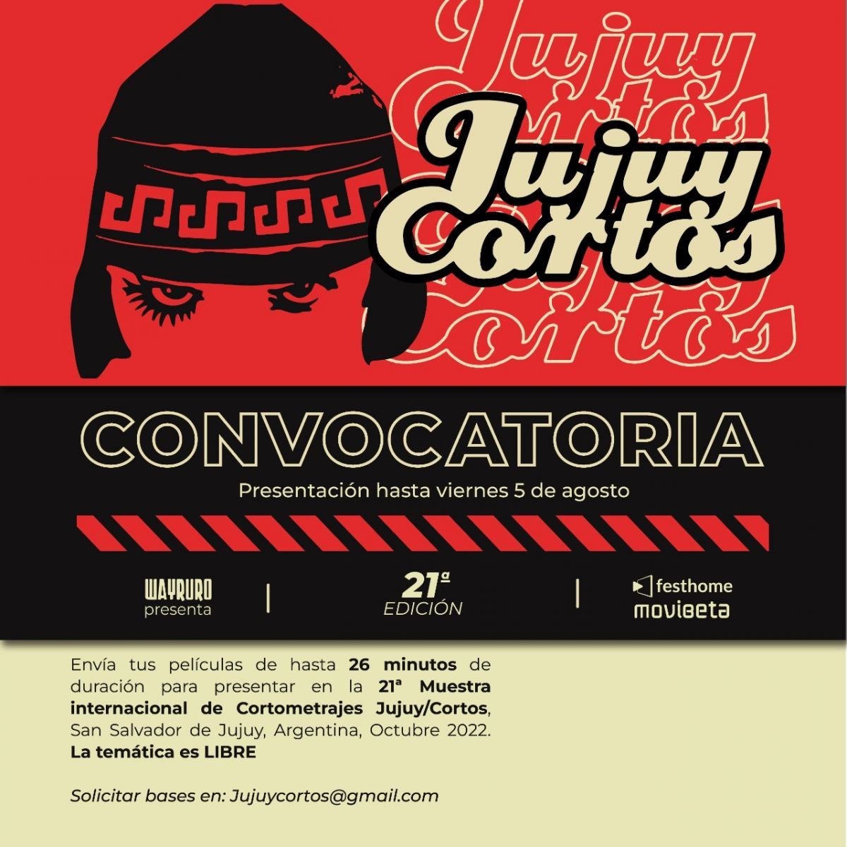 Abierta la Convocatoria para la 21ª edición  de la Muestra Internacional de Cortometrajes Jujuy/Cortos