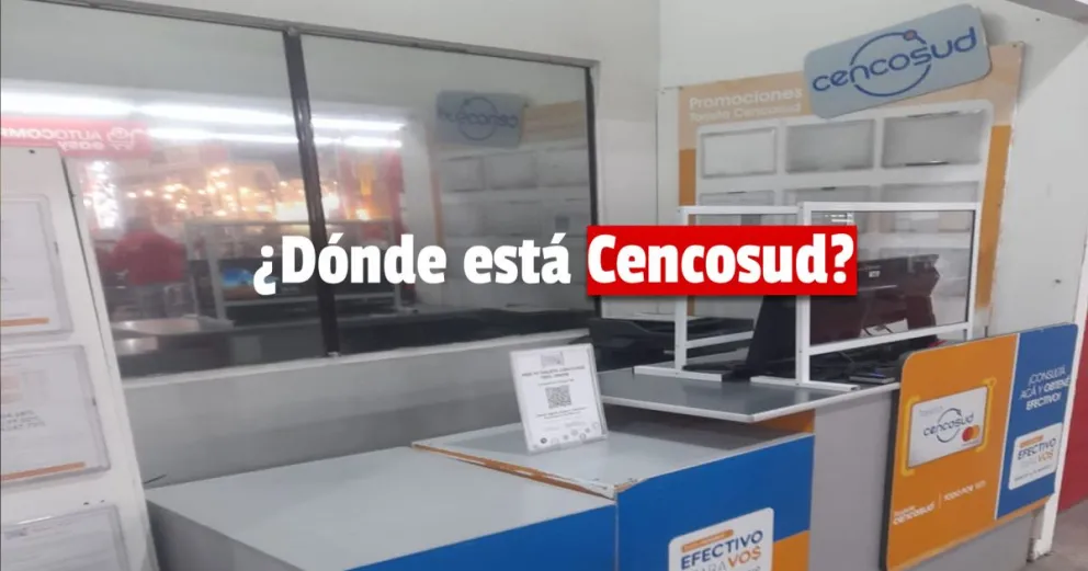Cencosud abandonó la sucursal y dejó a sus clientes sin el servicio 