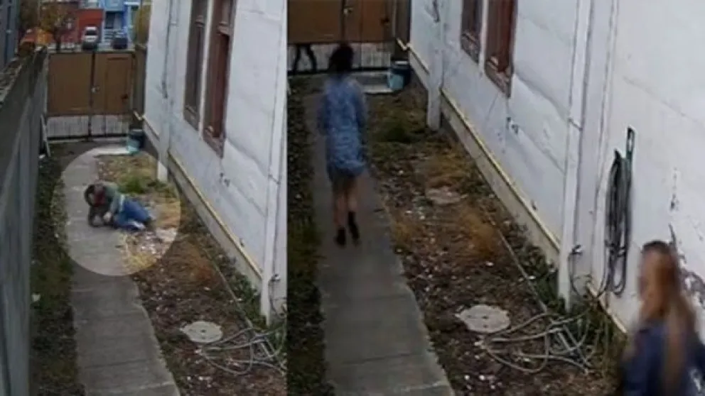 VIDEO: un hombre se tiró de un segundo piso para irse sin pagar de un prostíbulo
