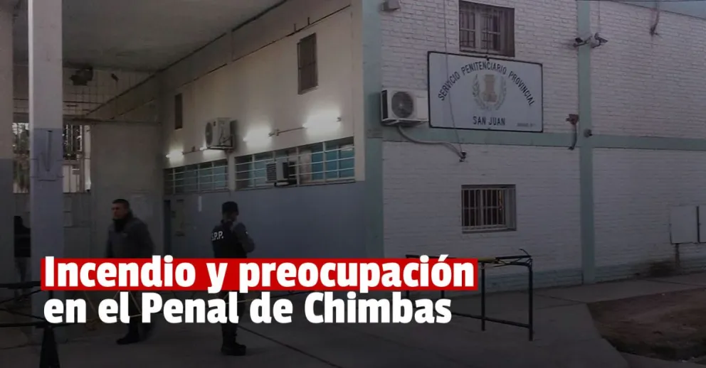 Un incendio causó preocupación en el Penal de Chimbas
