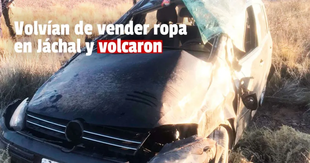 Tres hombres volcaron en el Villicum 