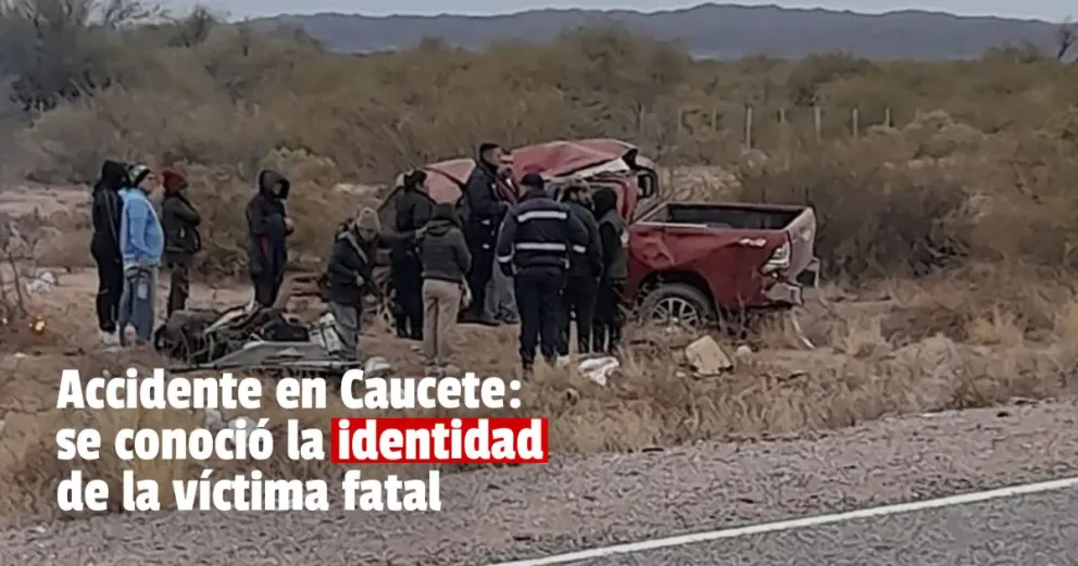 Dieron a conocer la identidad del hombre fallecido en el accidente de Caucete 
