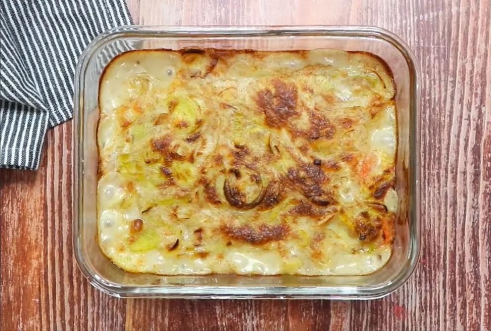 Almuerzo exquisito: cómo hacer un gratinado de verduras al curry