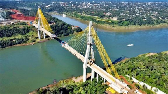 El Puente de la Integración ya alcanzó el 86% de las obras
