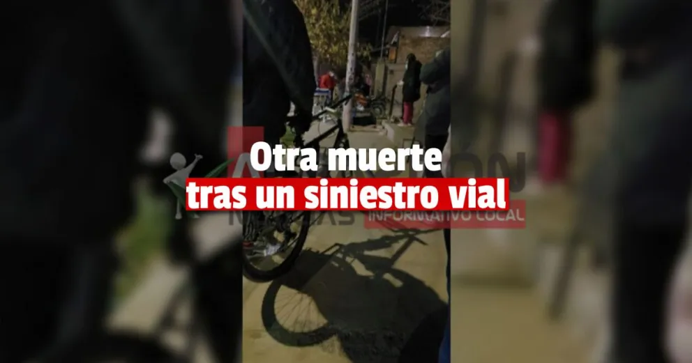 Albardón: un motociclista murió tras impactar contra un pilar 