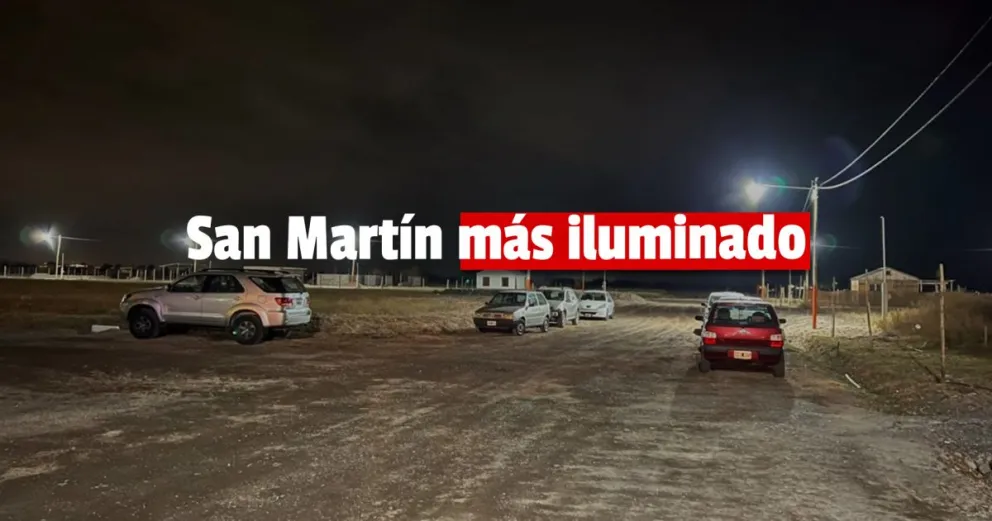 San Martín inauguró nuevas obras de iluminación en Pie de Palo