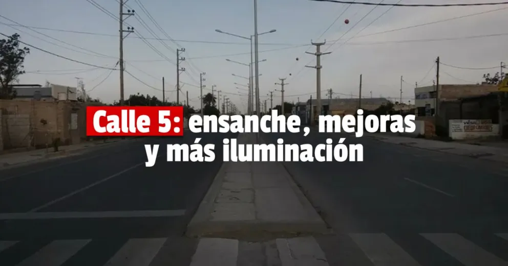 El gobierno hará una inversión millonaria para el ensanche de la Calle 5