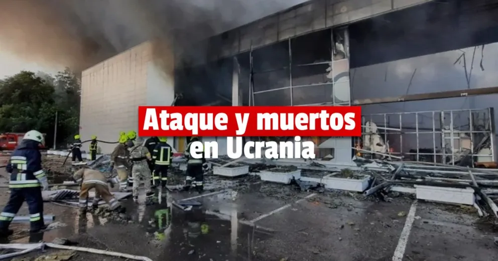 Rusia volvió a atacar a Ucrania y lanzó un misil en un conocido centro comercial