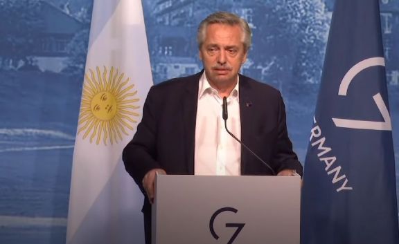 Alberto Fernández: "Pudimos reclamarle al G7 que preste atención a la periferia"