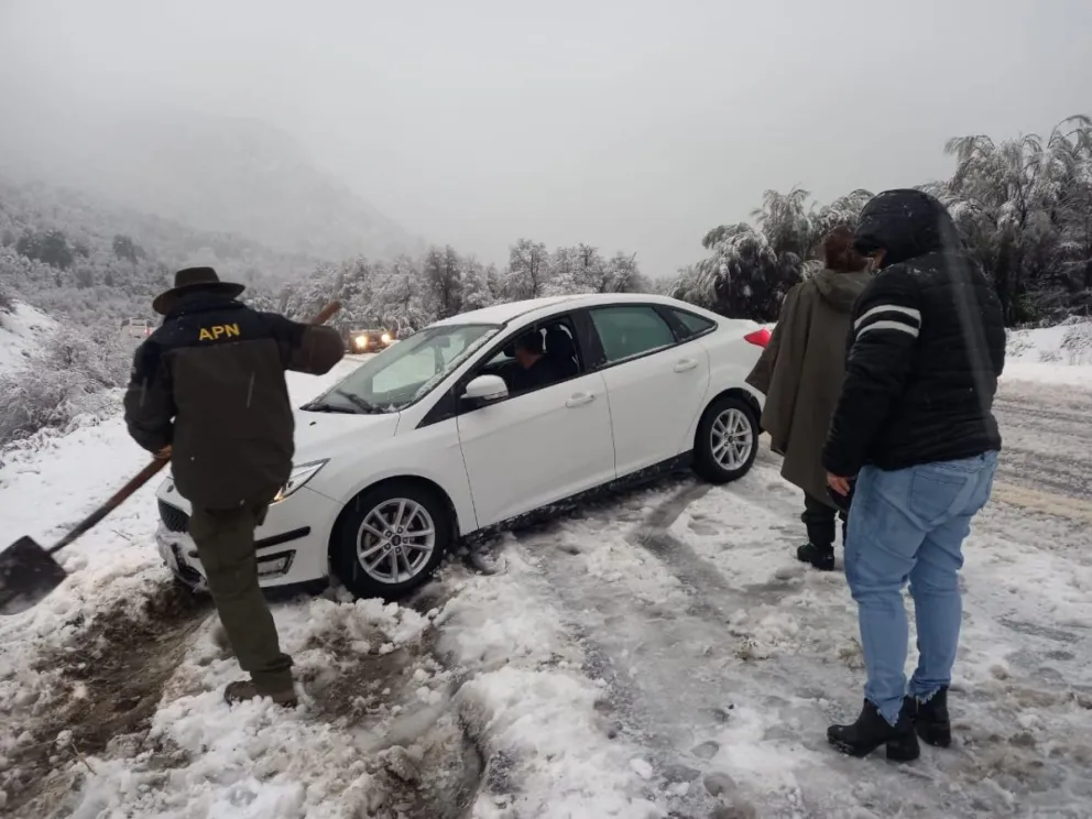 Así están los caminos del Parque Nacional Nahuel Huapi tras las lluvias y nevadas