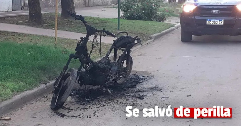 Un hombre cayó de su moto y tuvo que ser hospitalizado