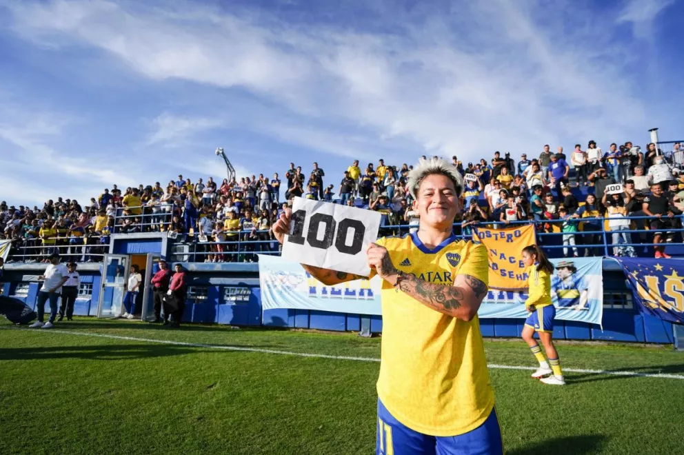 La misionera Yamila Rodríguez celebró su centenar de goles con la azul y oro 
