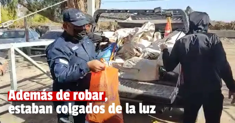 Caucete: secuestran gran cantidad de elementos robados, dos detenidos 