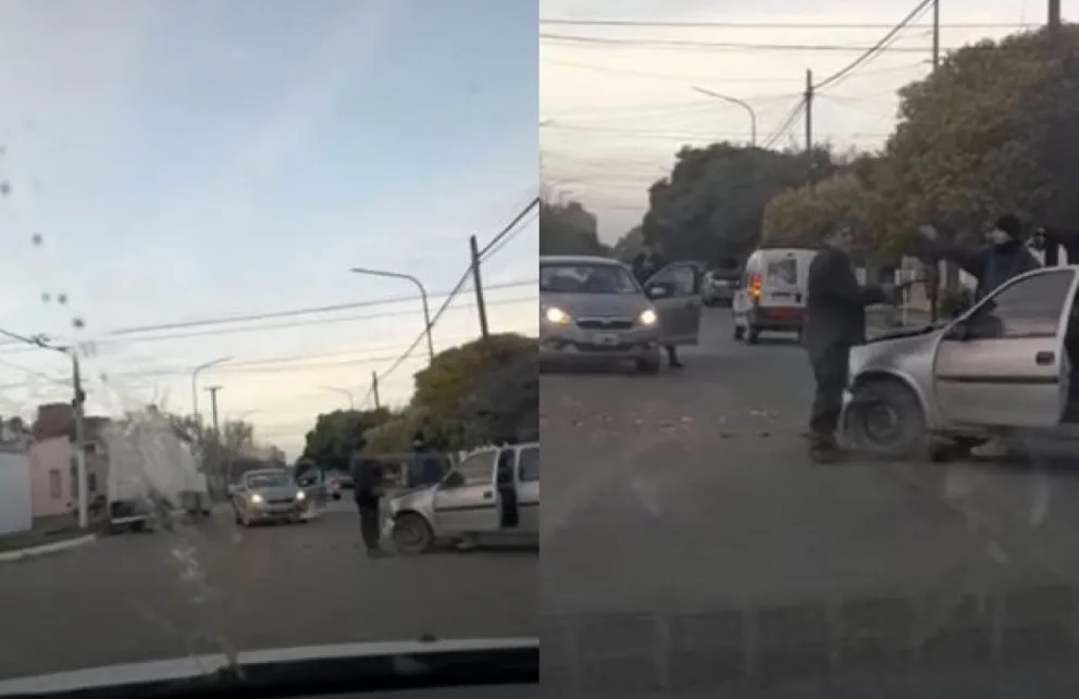 Choque sin consecuencias graves en Viedma: los automovilistas resolvieron el tema entre ellos 