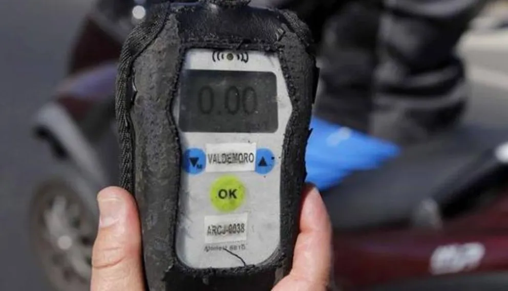 Luego del test de alcoholemia, el resultado confirmó el nivel de alcohol en sangre. Foto: archivo