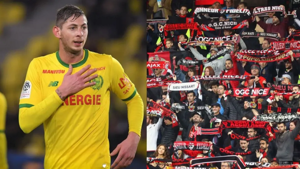 Repudio mundial: la hinchada de Niza se burló de la muerte de Emiliano Sala con una canción macabra
