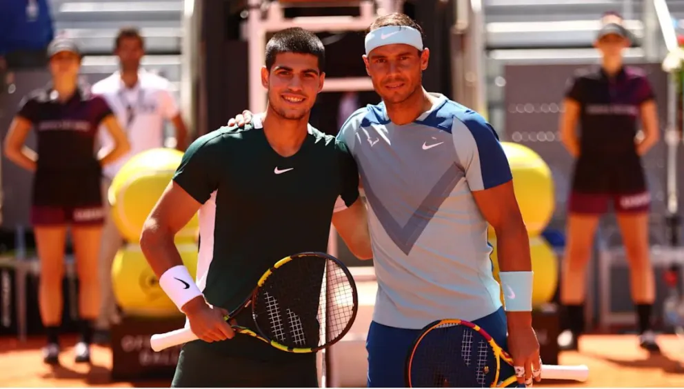 Se calentó Rafa Nadal: su enojo con los periodistas ante la comparación con Carlos Alcaraz