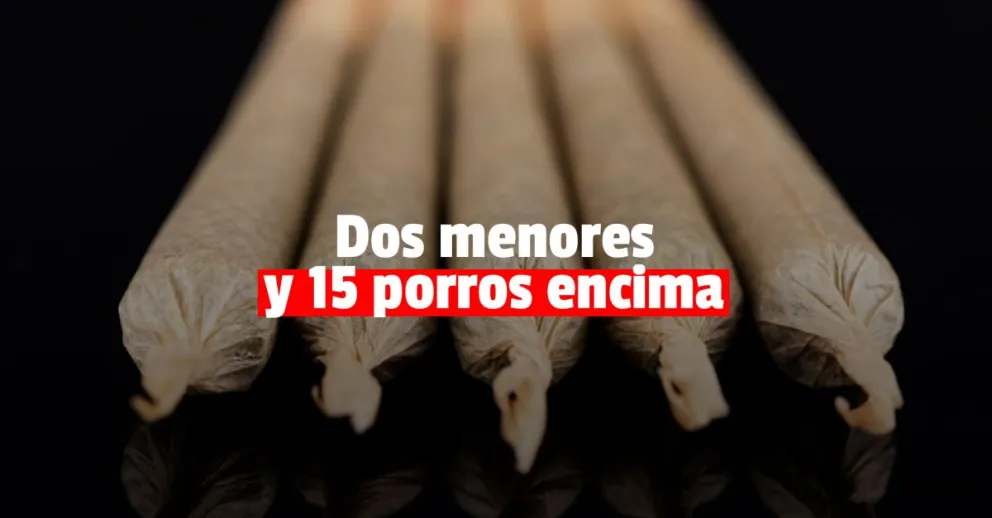 Encontraron a menores de edad con cigarros de marihuana