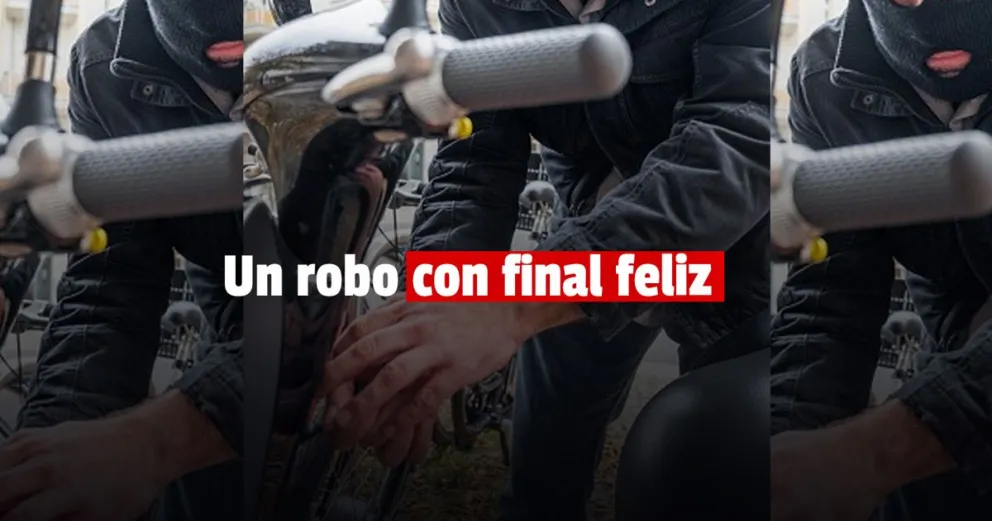 Santa Lucía: un hombre dejó su moto y se la robaron a plena luz del día