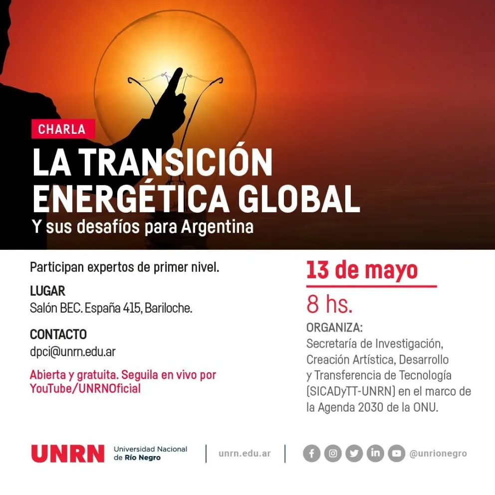 La UNRN organiza un encuentro sobre Transición energética global 