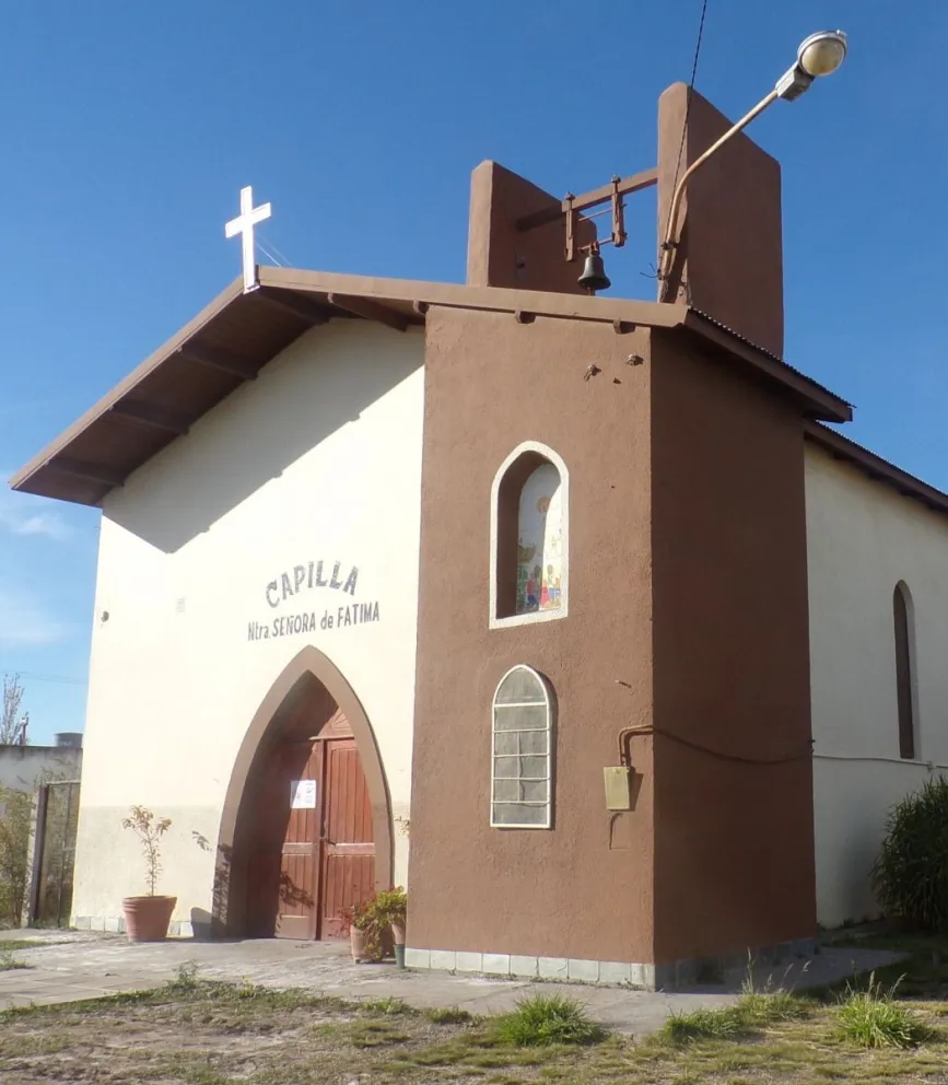 Procesión en el barrio Fátima para honrar a su patrona