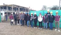 Estudiantes de la Escuela Técnica “Arístides Bratti” visitaron la obra del edificio propio de la UNLC
