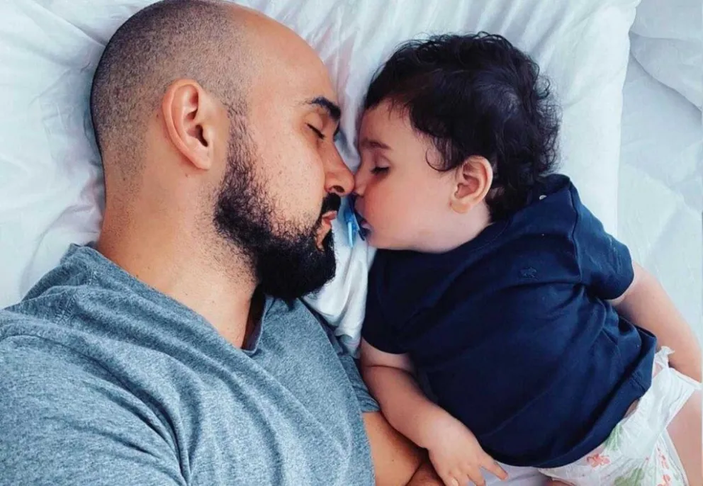 El tierno posteo de Abel Pintos con su hijo Agustín: "Gracias a Dios por mi familia"