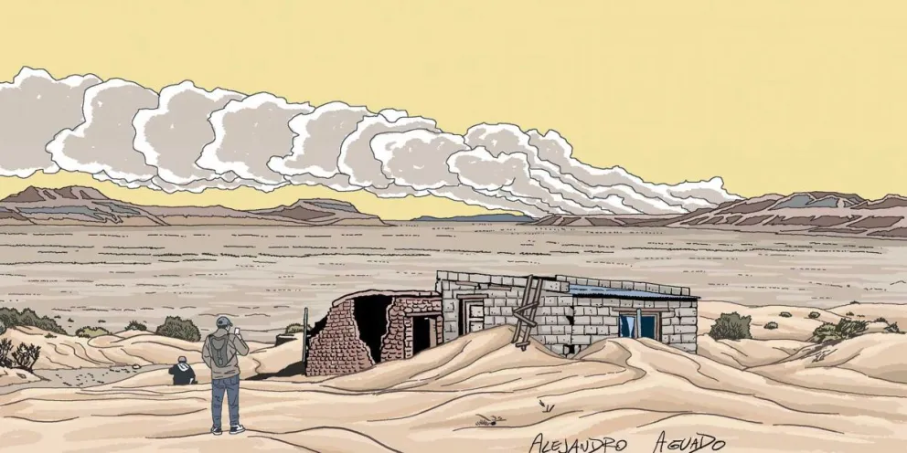 El puesto de Península Mocha en el extinto lago Colhué Huapi 