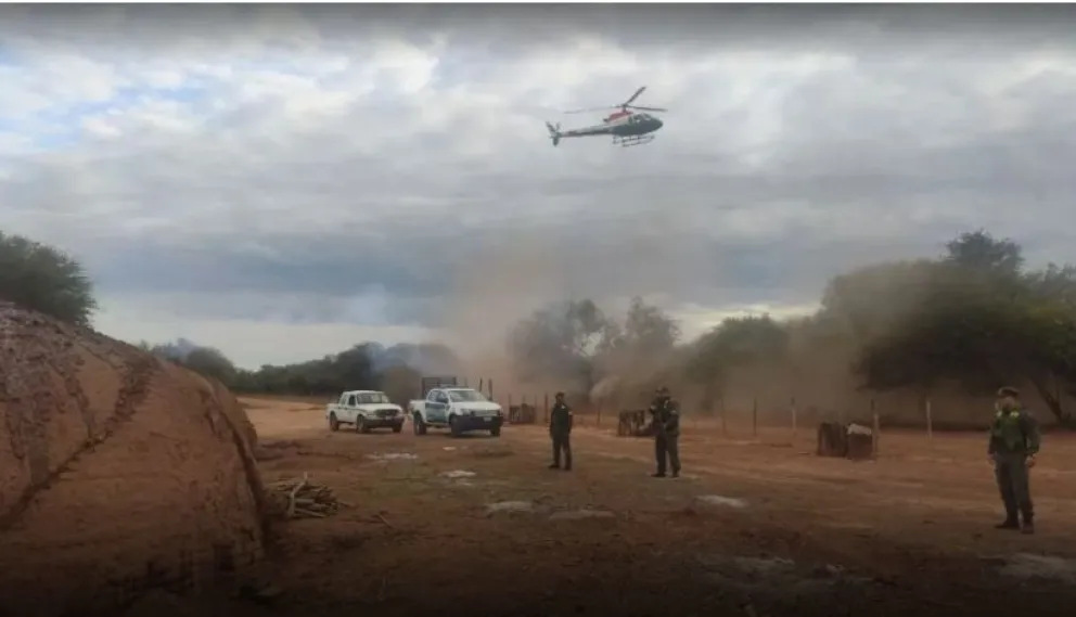 Se produjo un importante operativo en una finca salteña