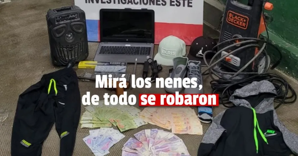 Dos menores le desvalijaron la casa a una familia