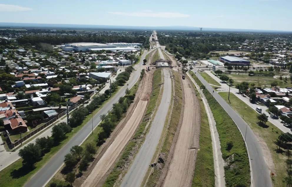 Avanza la obra de la Circunvalación en la ciudad de San Luis 