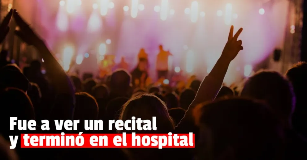 Fue a ver un recital y sufrió una fractura en el "amontonamiento" de gente