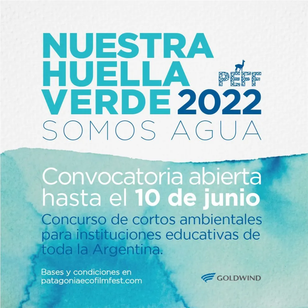 El Ministerio de Educación y Patagonia Eco Film Fest invitan al concurso “Nuestra Huella Verde 2022: Somos agua”