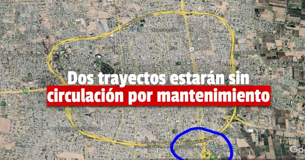 Una avenida y una ruta estarán cortadas mañana en horario de tarde