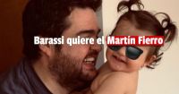 Barassi está nominado a los Martín Fierro y lo expresó en sus redes