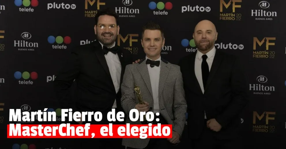 Martín Fierro: el galardón de oro fue para MasterChef Celebrity
