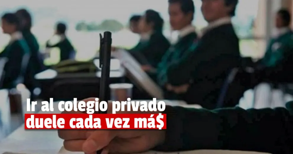 La cuota de los colegios privados aumentó otra vez