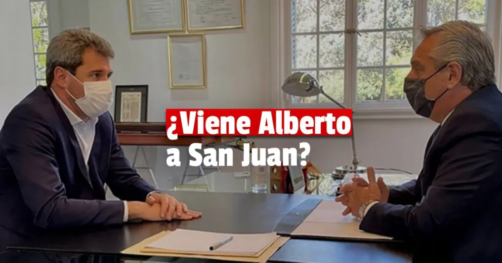 ¿Viene el presidente? Sergio Uñac habló al respecto 