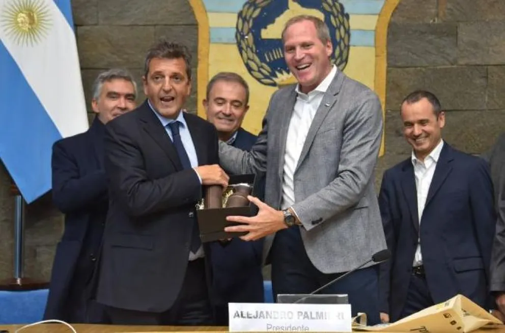 Palmieri recibió a Massa en la Legislatura