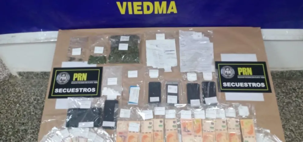 Cocaína, marihuana y dinero en efectivo, en una casa del barrio Santa Clara